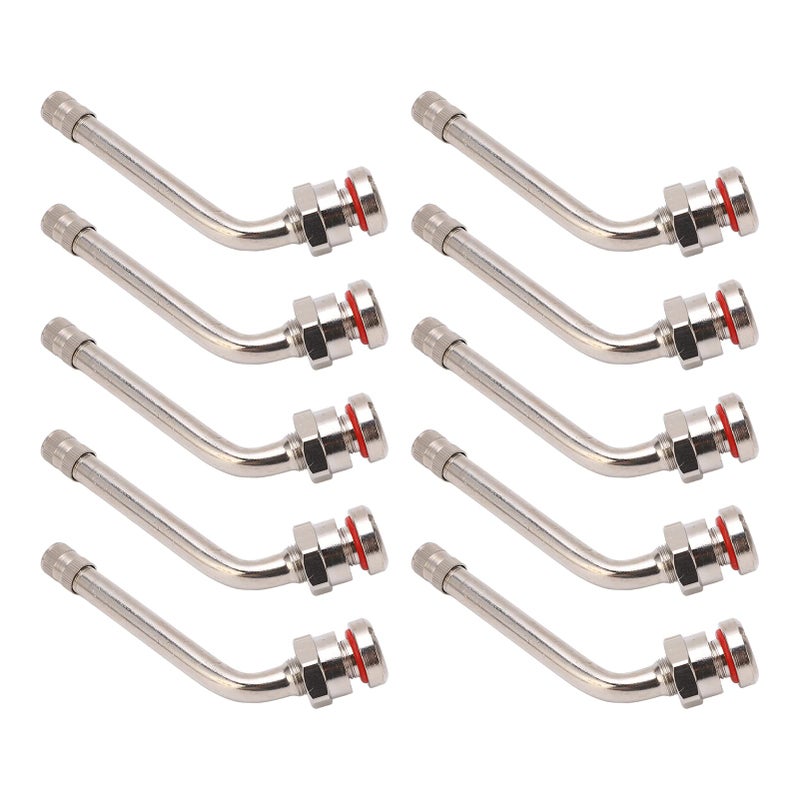 Camrusic Truck Tire Valve Stems  TR545D 60 Degree Valve Stem Extension Adaptor Compatible with Alcoa 22.5in 24.5in Aluminum Wheels (Pack of 10) - Image 1